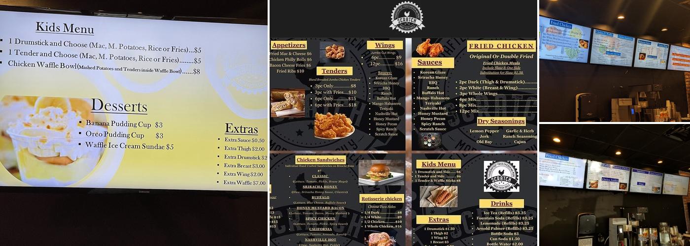 Scratch Fried Chicken Menu
