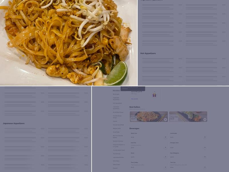 See Thai And Japanese Cuisine Menu