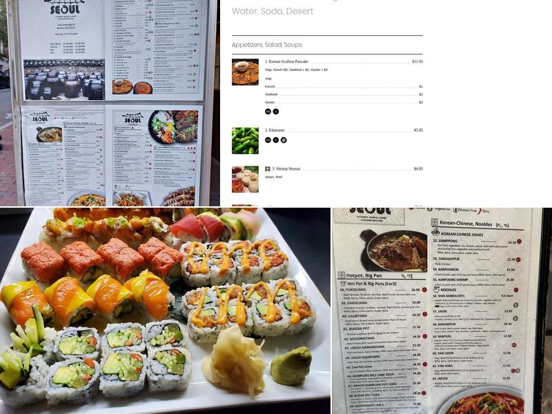 Seoul Restaurant Menu