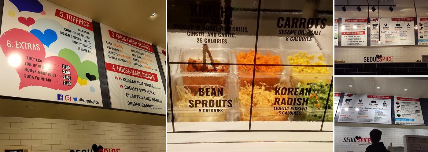 SEOULSPICE Menu