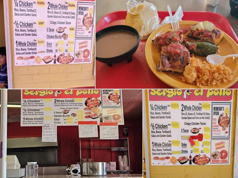 Sergio El Pollo Feliz Menu