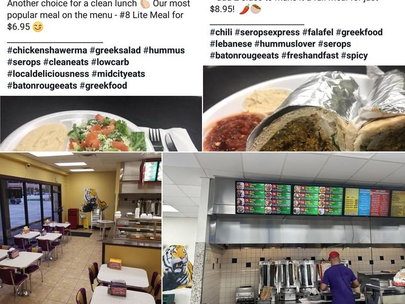 Serop's Express Perkins & Bluebonnet Menu