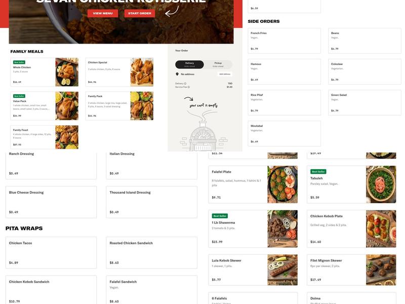 Sevan Chicken Rotisserie Menu