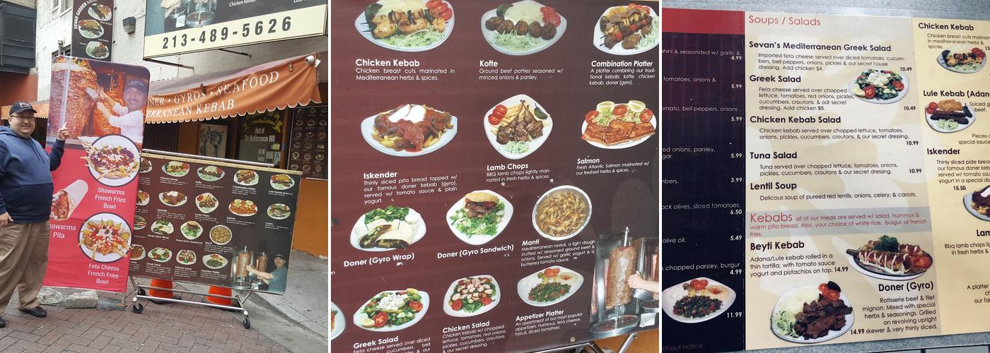 Sevan Garden Kebab House Menu