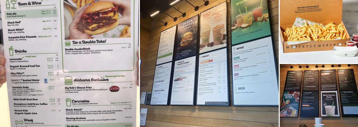 Shake Shack Birmingham Menu