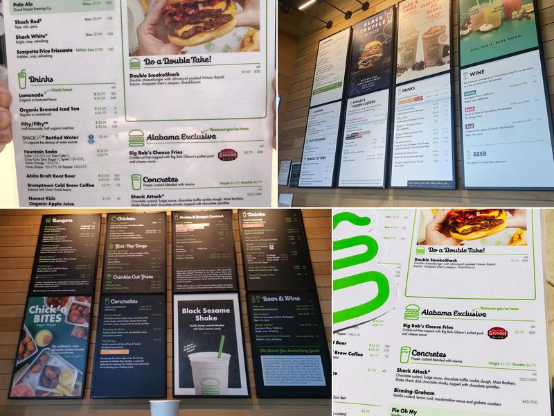 Shake Shack Birmingham Menu