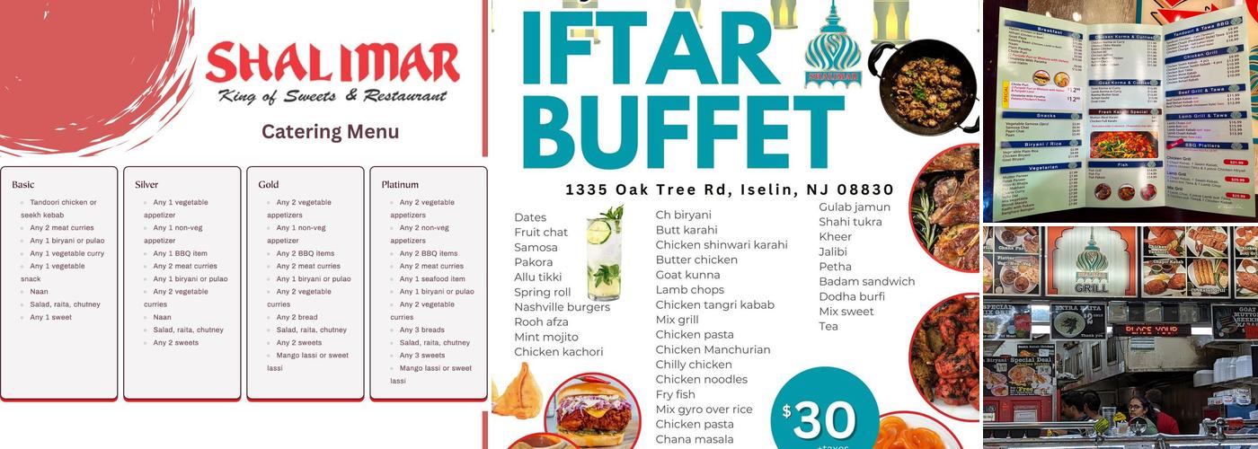 Shalimar Grill Menu