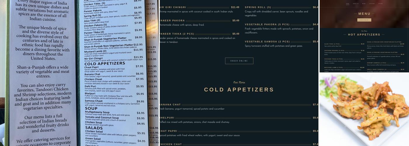 Shan-A-Punjab Boston Menu