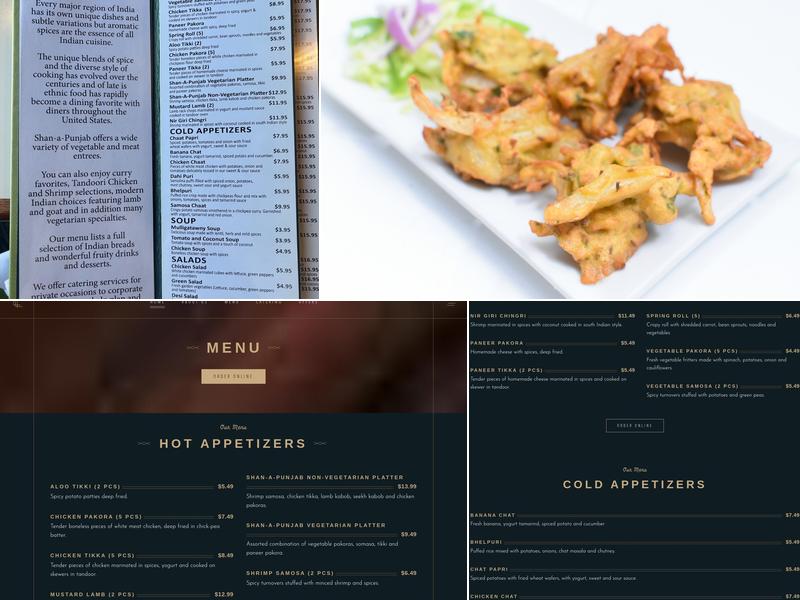 Shan-A-Punjab Boston Menu