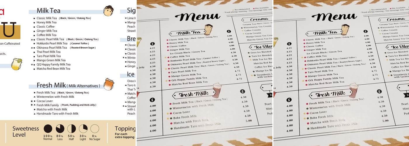 Sharetea Menu