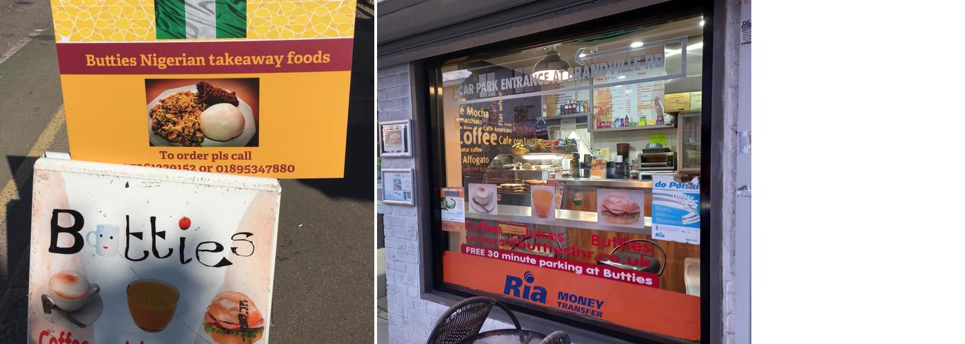 Butties Nigerian Takeaway Foods Menu