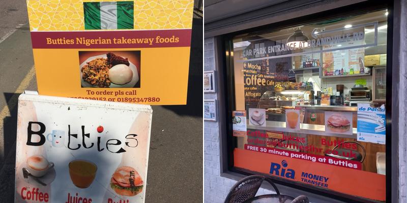 Butties Nigerian Takeaway Foods Menu