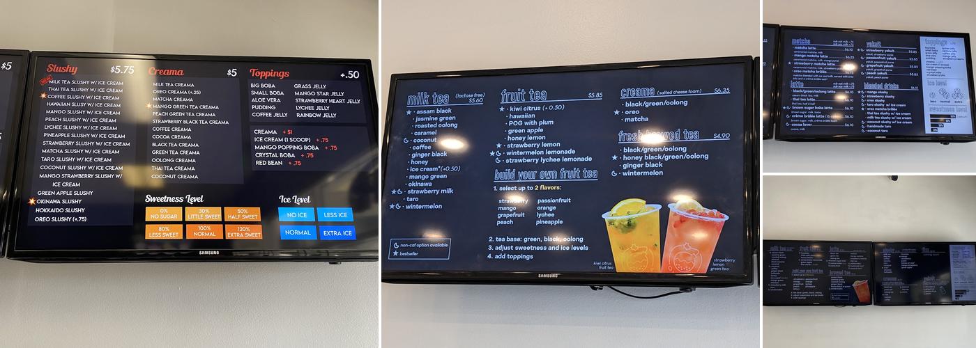OMG Tea Menu