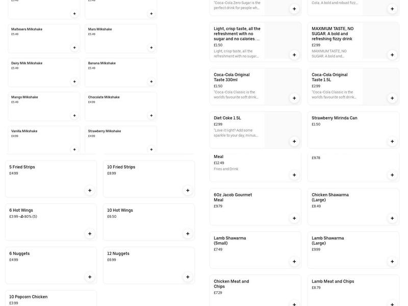 New Peri Peri Chicken Original Menu