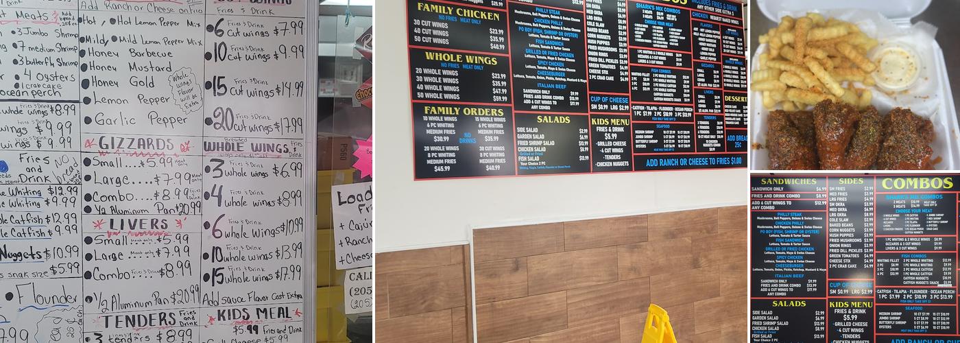 Sharks Fish & Chicken Menu