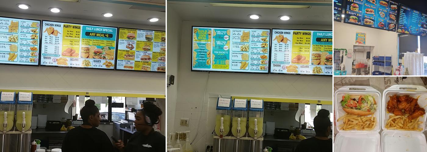 Shark’s Fish & Chicken Menu