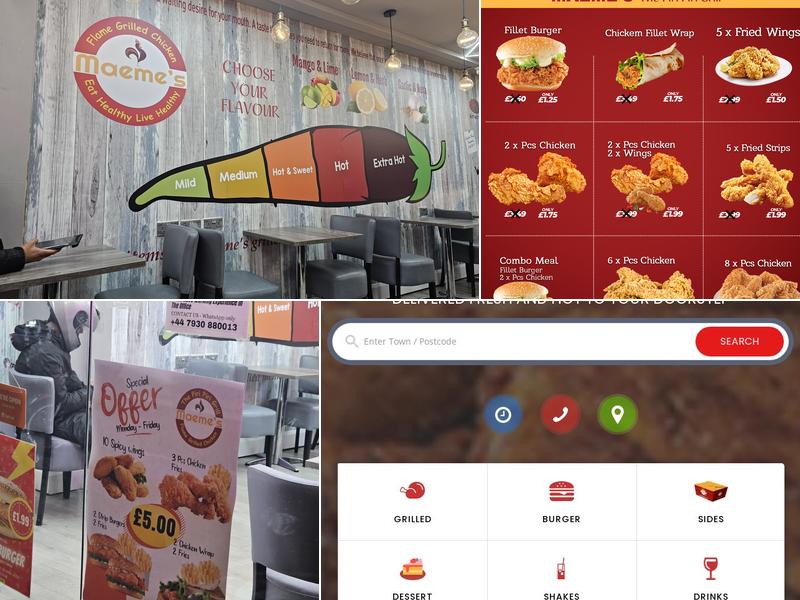 Maeme's Southall Menu