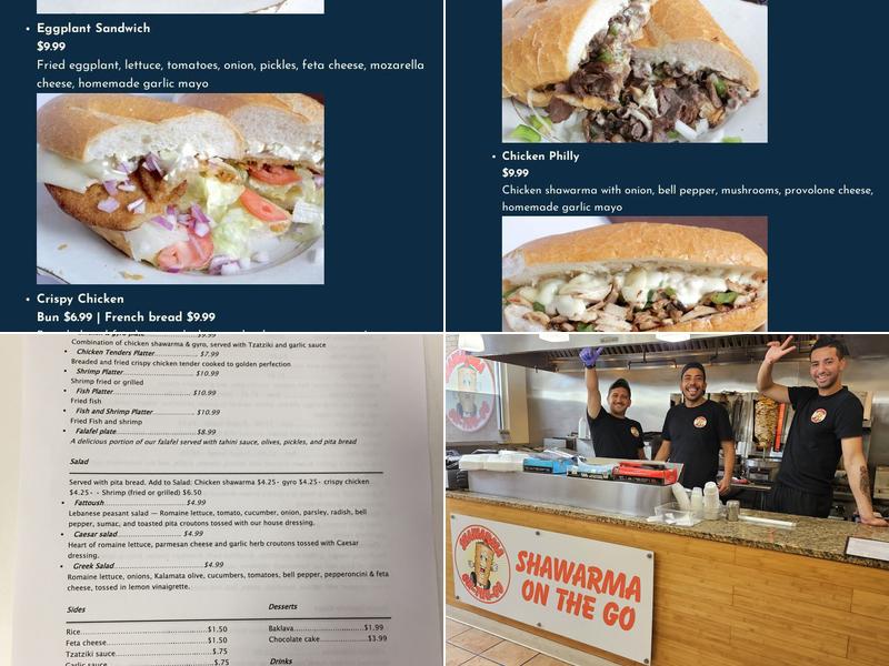 Shawarma On The Go Menu