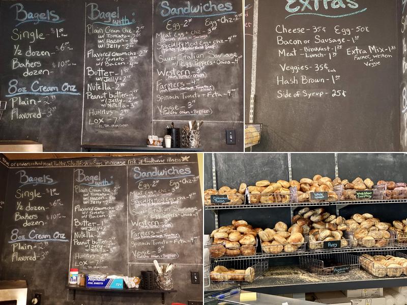 Shef's Bagels Menu
