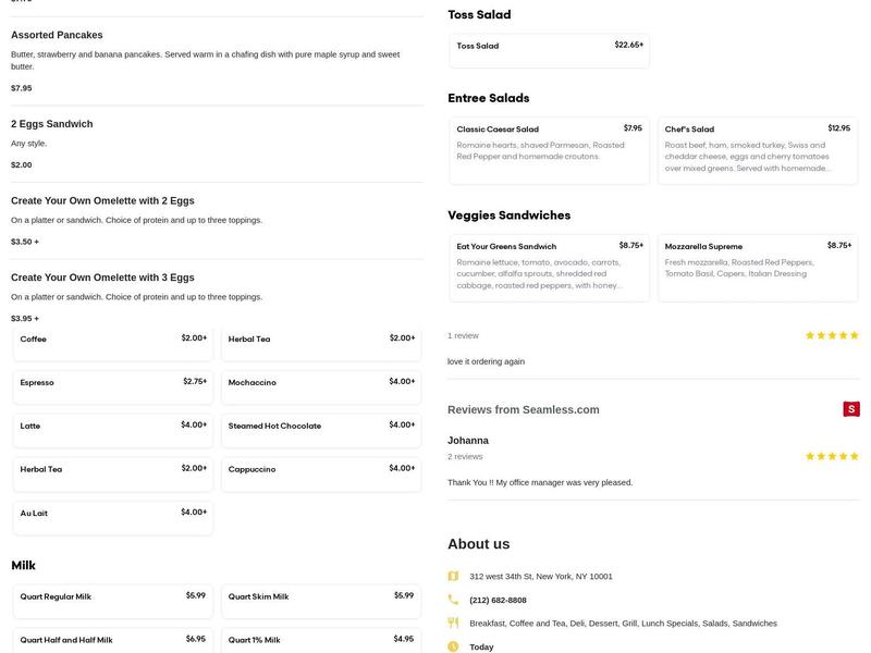 Shelley's Kitchen Catering Menu