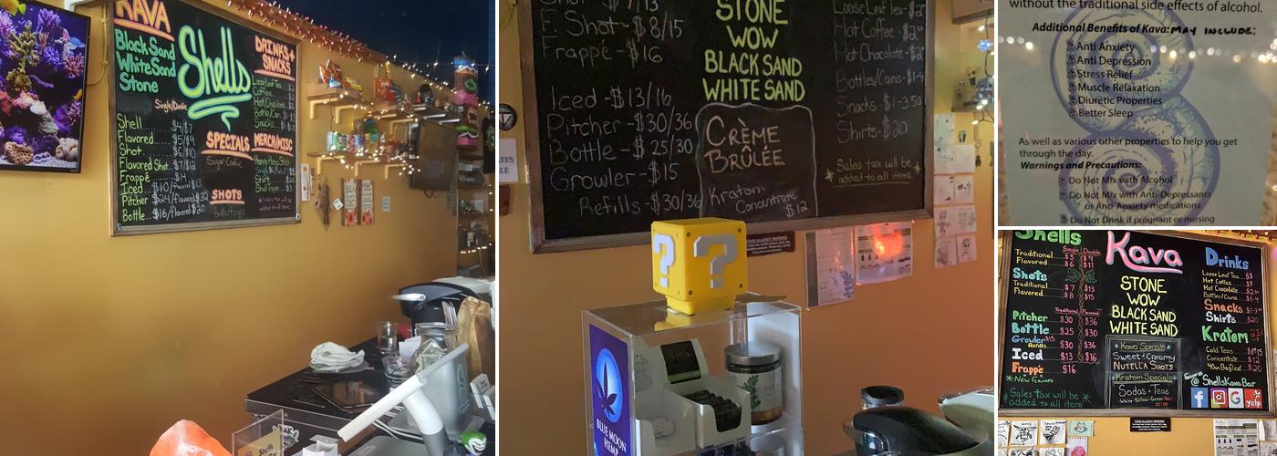 Shells Kava Bar Menu