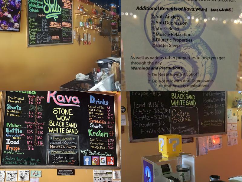 Shells Kava Bar Menu