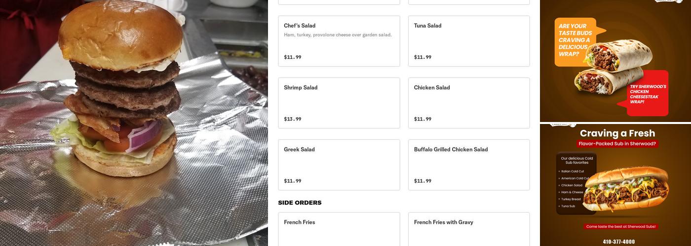 Sherwood Carry Out Menu