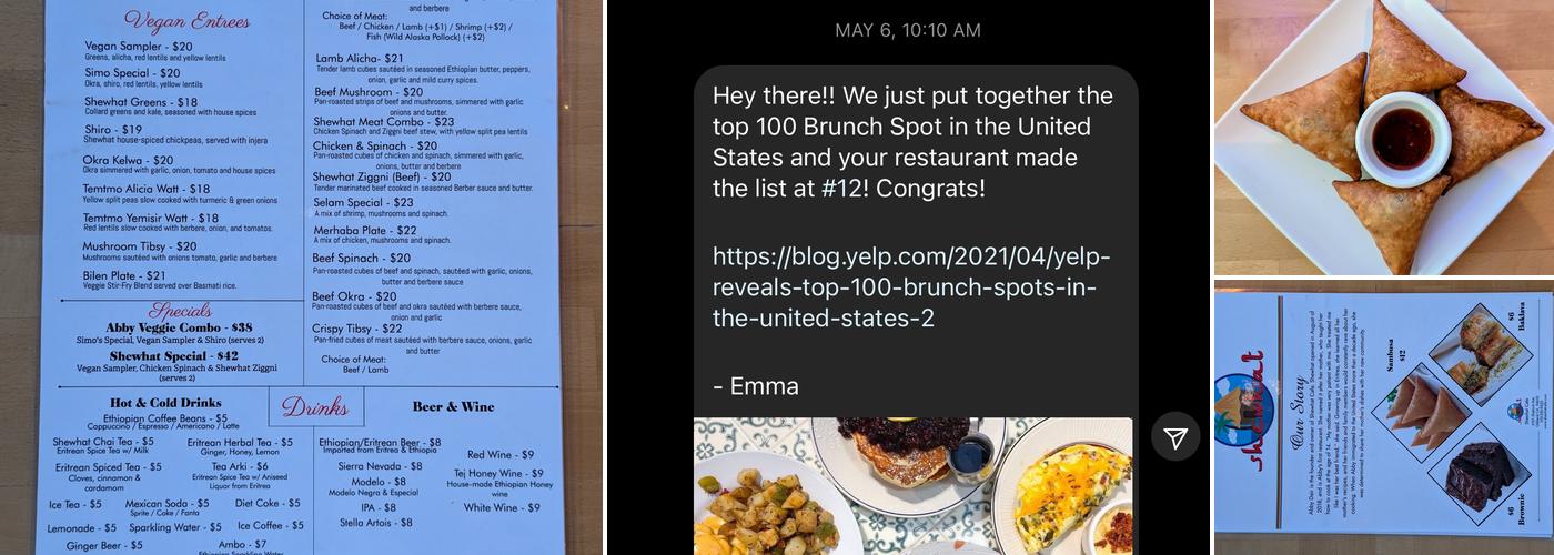 Shewhat Cafe & Restaurant Menu