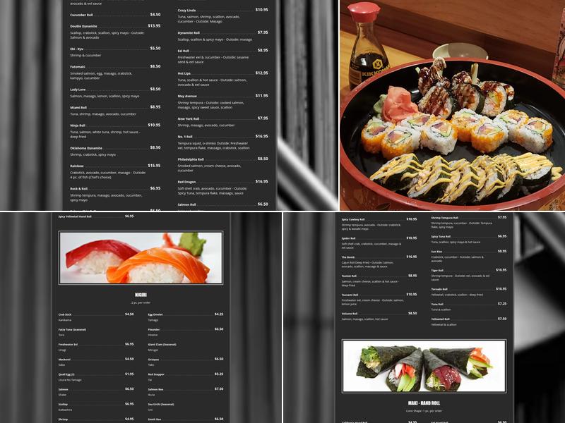 Shiki Japanese Restaurant Menu