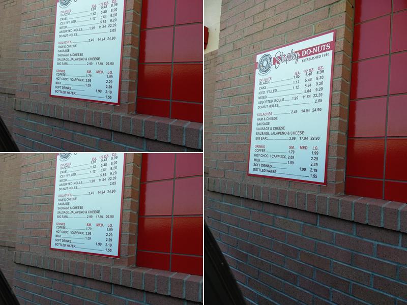 Shipley Do-Nuts Menu