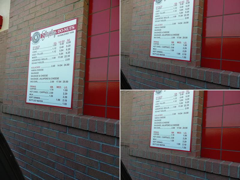 Shipley Do-Nuts Menu