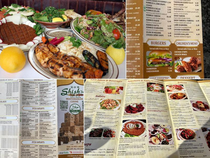K & M Shish Palace Menu