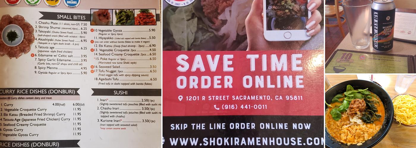Shoki Ramen House Menu
