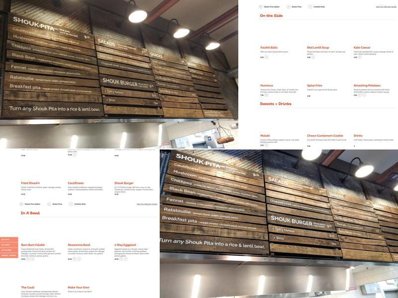 Shouk Menu