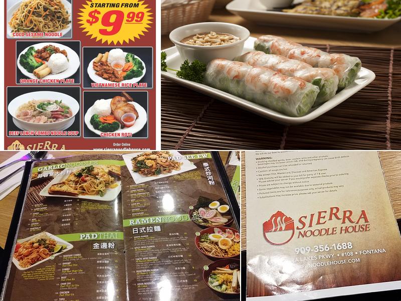 Sierra Noodle House Menu