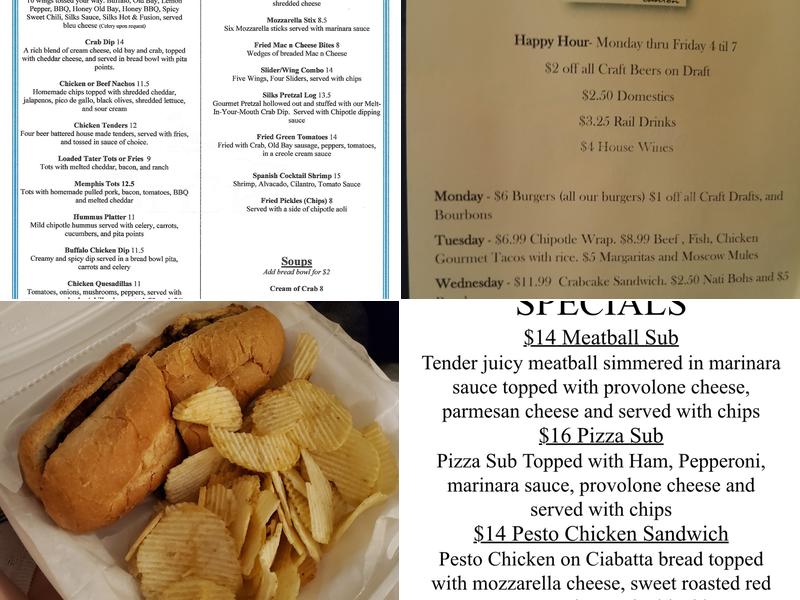 Silks Menu