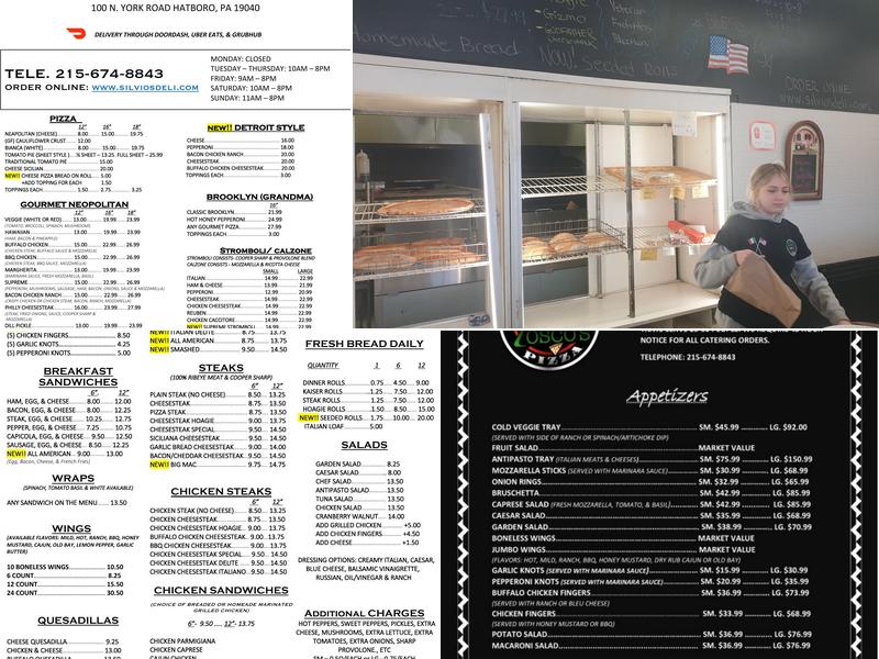 Silvio's Deli Menu