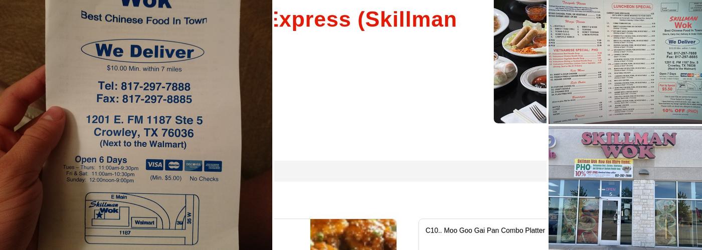 Skillman Wok Menu