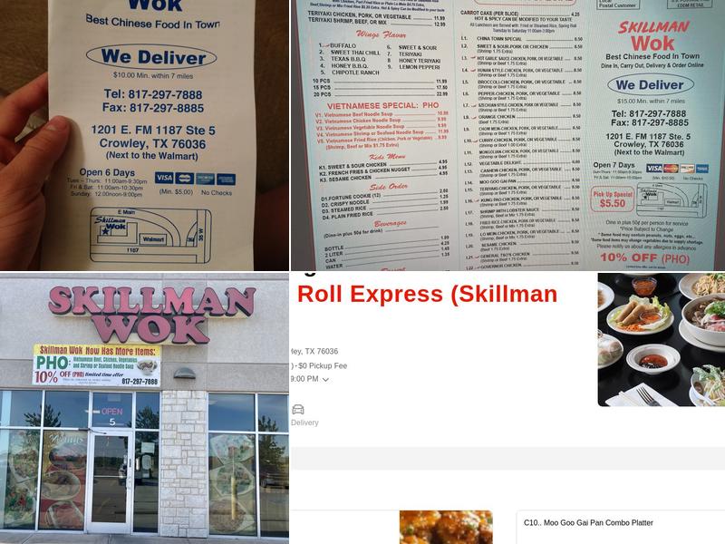 Skillman Wok Menu