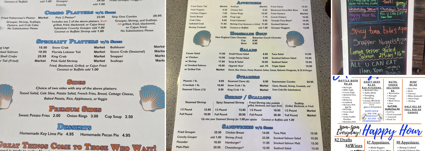 Skip One 41 Menu