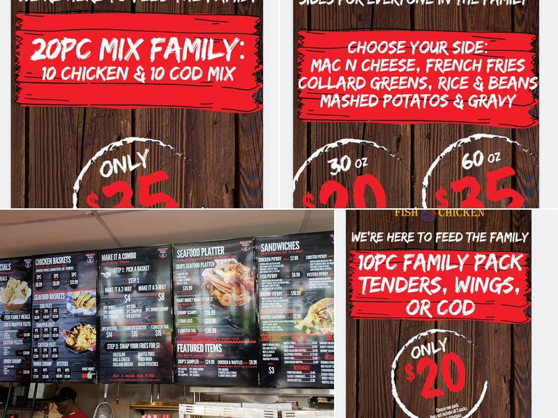 Skip's Fish & Chicken Menu