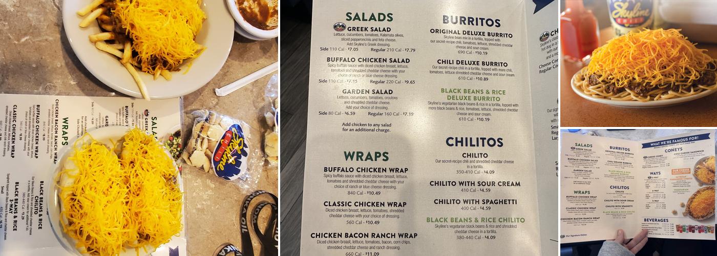 Skyline Chili Menu