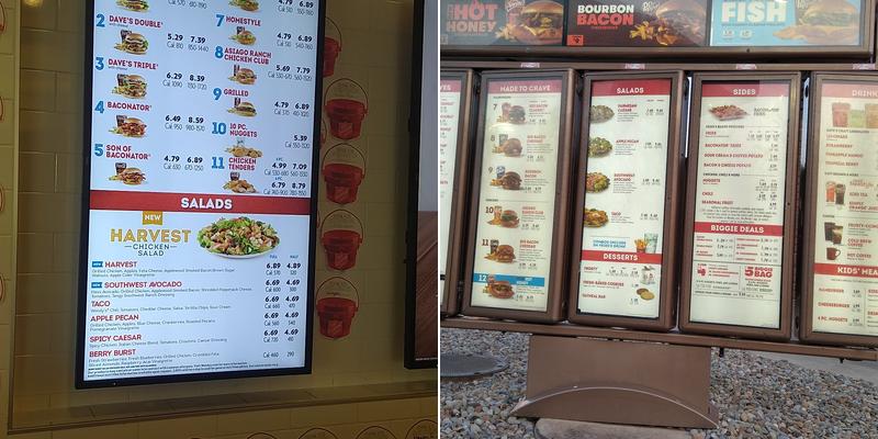 Wendy's Menu