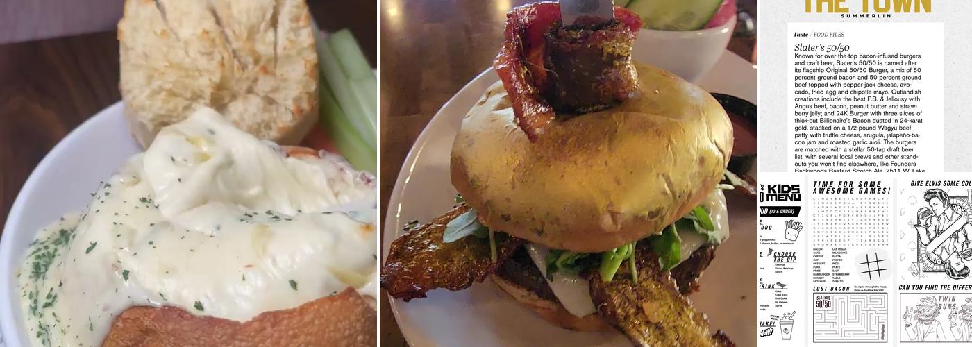 Slater's 50/50 - Silverado Ranch Menu