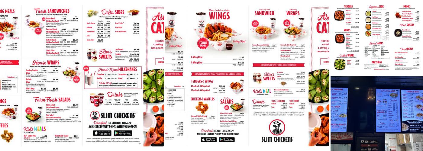 Slim Chickens Menu