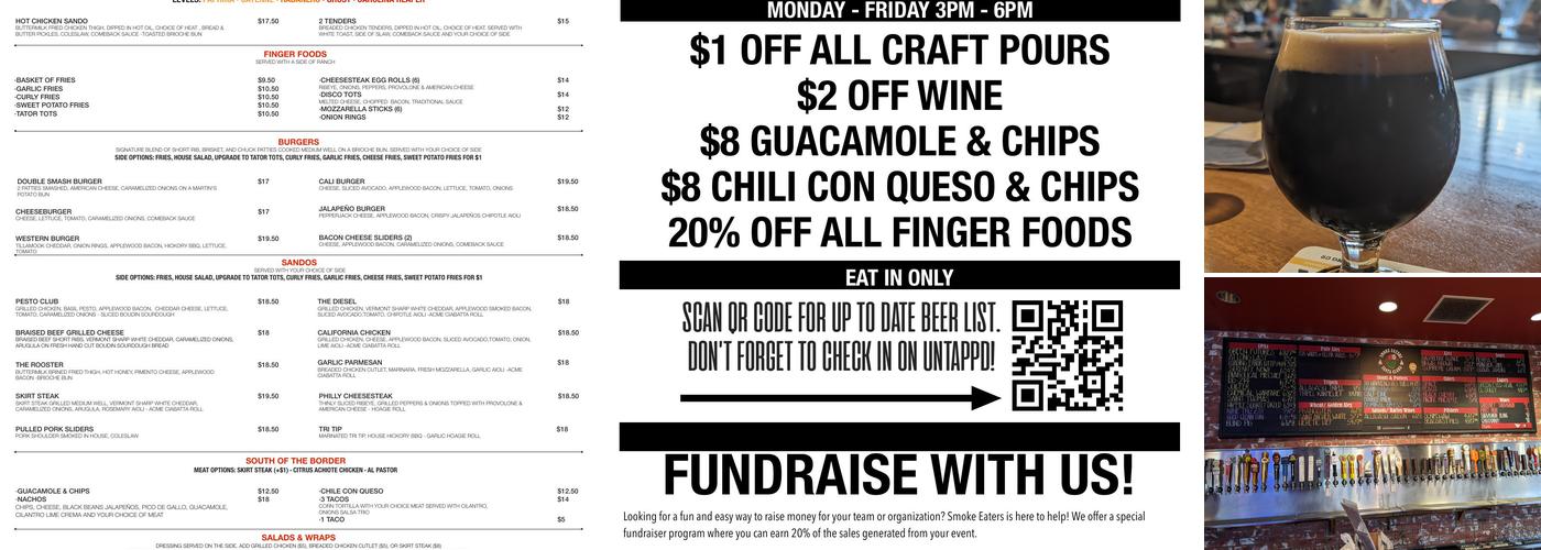 SmokeEaters Hot Wings Menu