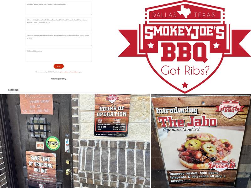 Smokey Joe's BBQ Menu