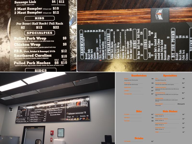 Smokin' Bob's BBQ Menu