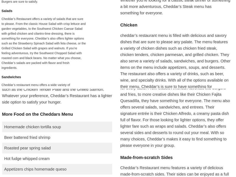 Snappers Fish & Chicken Menu