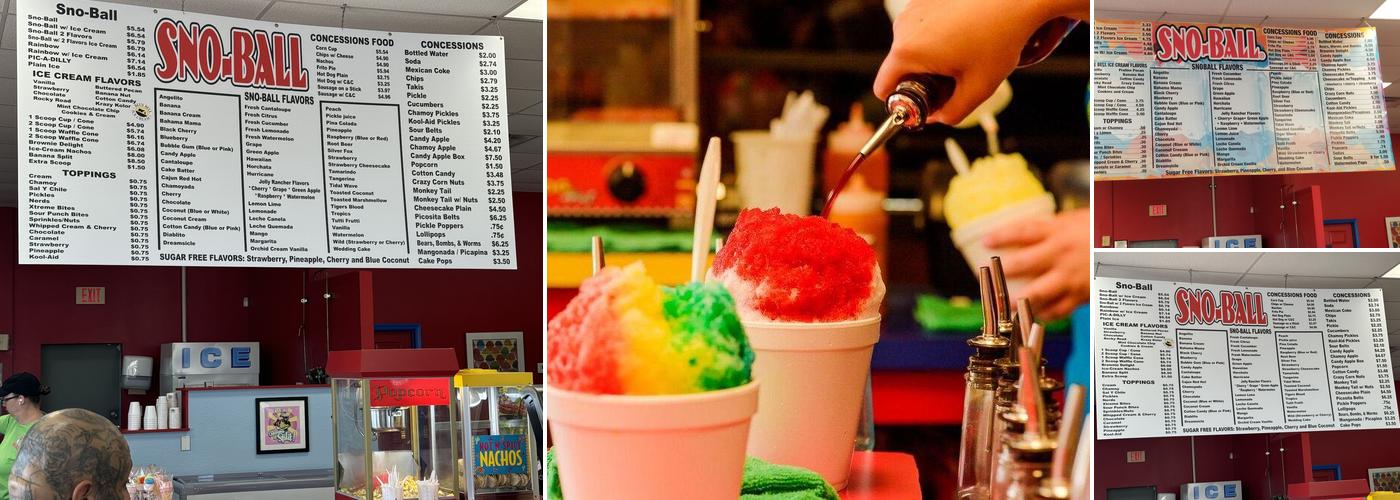 Sno Ball Too Menu